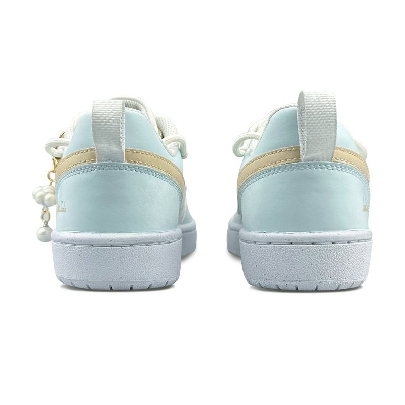 Custom Court Shoes Light Blue Beige Sea Salt Cocoa - Image 4