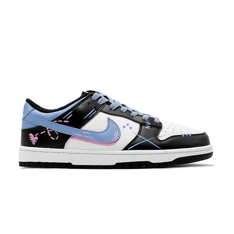 Custom Dunk Shoes Black Pink Graffiti Street - Image 2