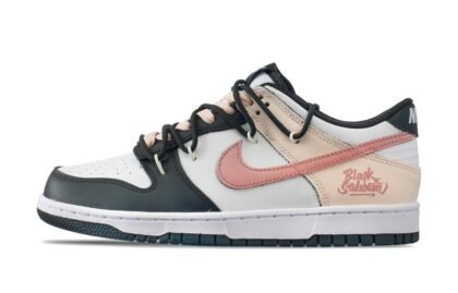 Custom Dunk Shoes Black Pink White Peach Summer