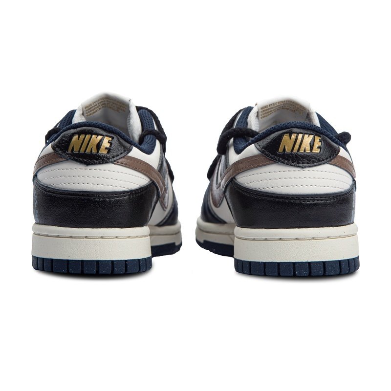 Custom Dunk Shoes Blue Brown Retro Vintage - Image 4