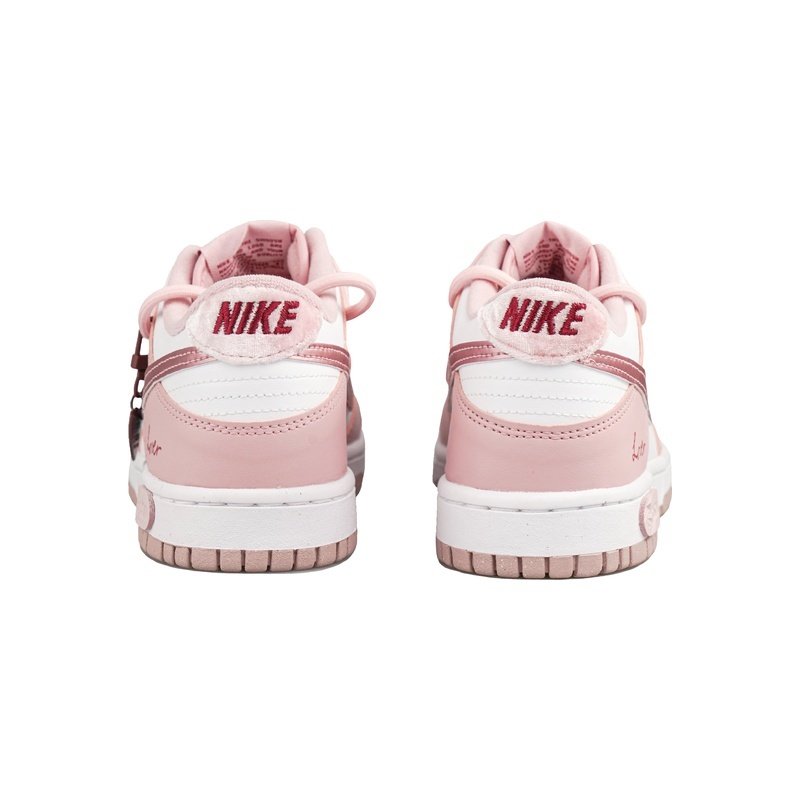 Custom Dunk Shoes Pink White Lover Charm - Image 4