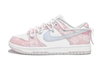 Custom Dunk Shoes Pink White Spring Sakura