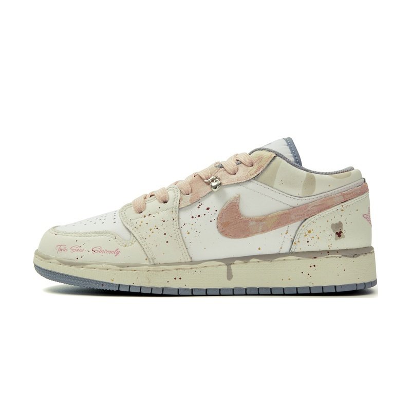 Custom Jordan Shoes Beige Pink Dreamcatcher Girl