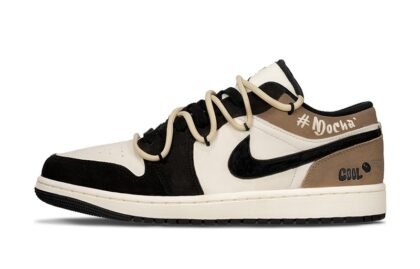 Custom Jordan Shoes White Brown Cool Design